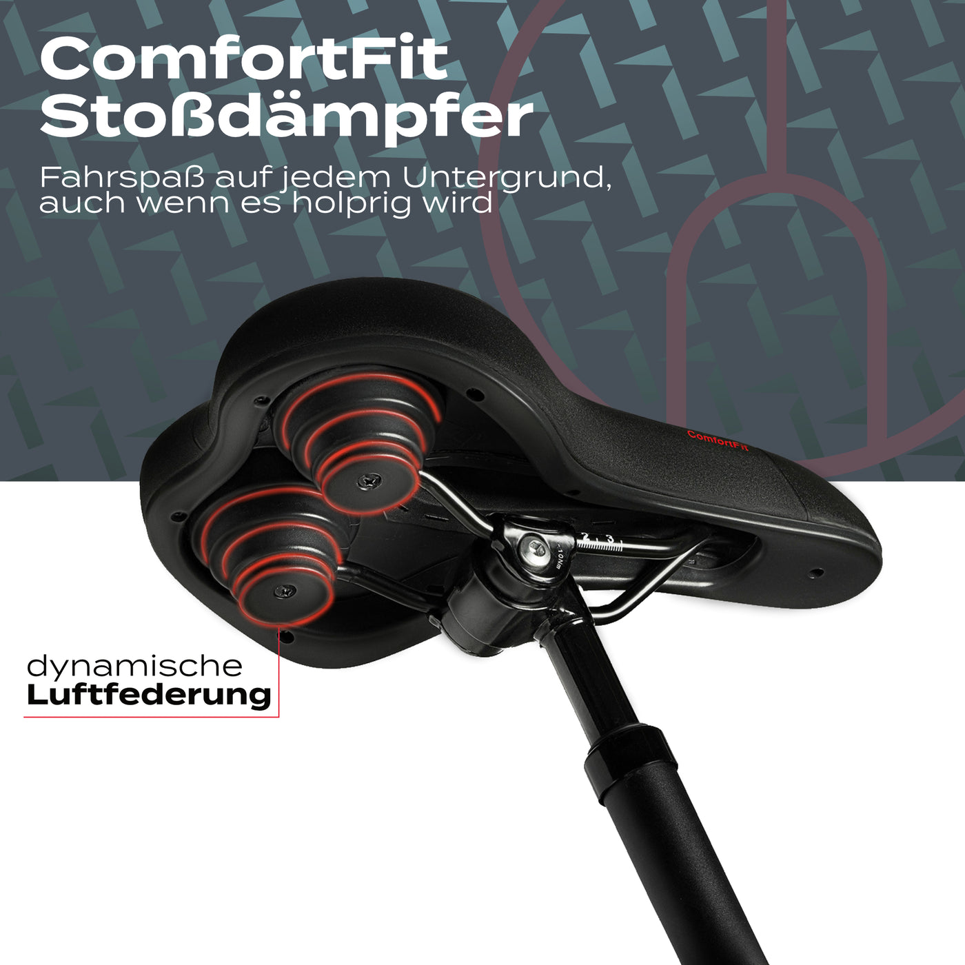 Impact ComfortFit - ergonomischer Fahrradsattel mit Soft Gel Einlagen & Micro Foam