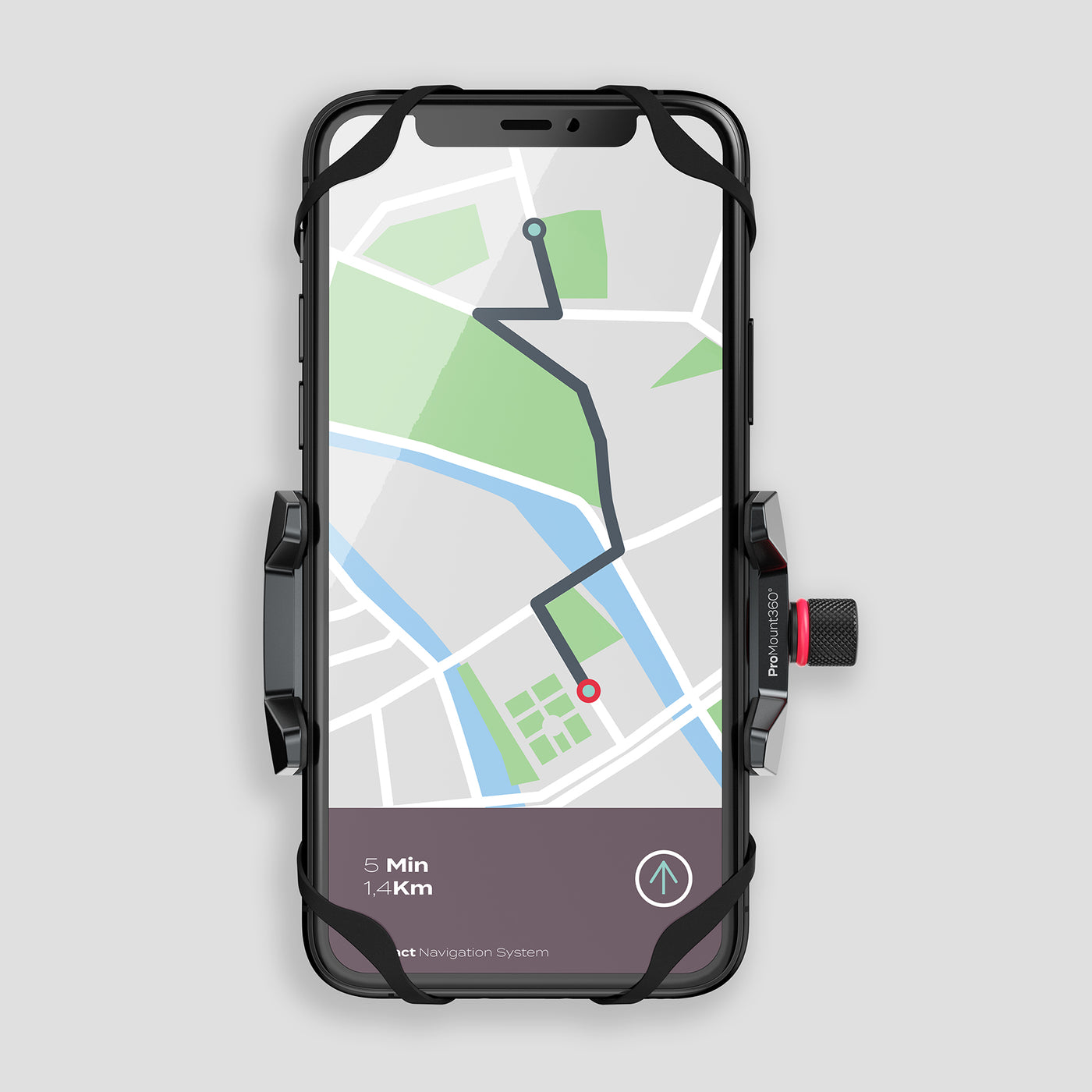 Smartphone-Halterung ProMount360 - sicheres Navigieren auf dem Fahrrad